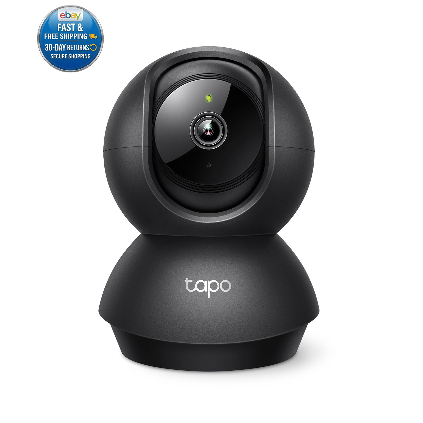 1080p Pan/Tilt Security Camera for Baby Monitor, Pet Camera, C201 Black