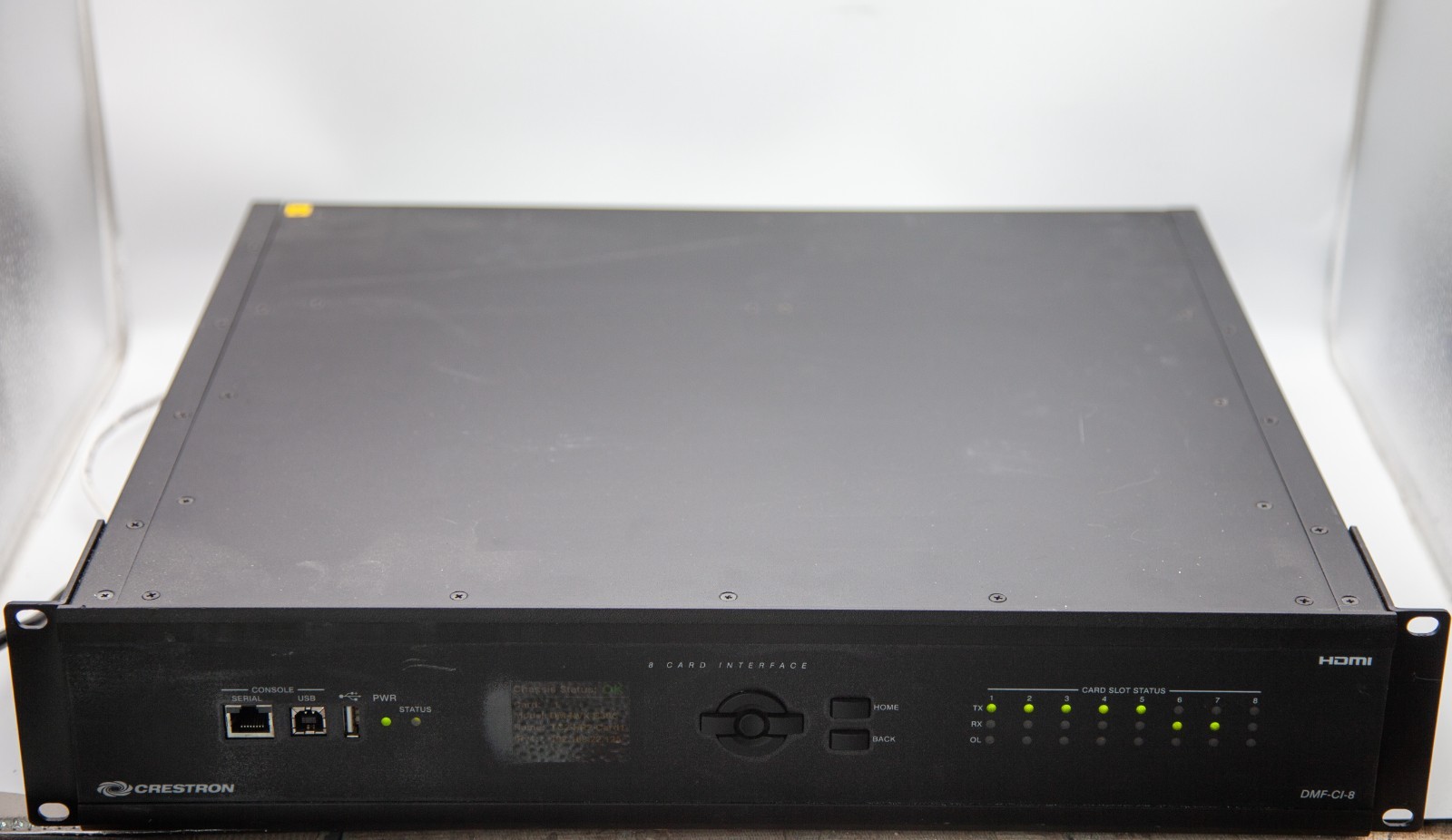 Crestron DMF-CI-8 DigitalMedia Card Chassis for DM-NVX-C & DMCF – Chassis ONLY