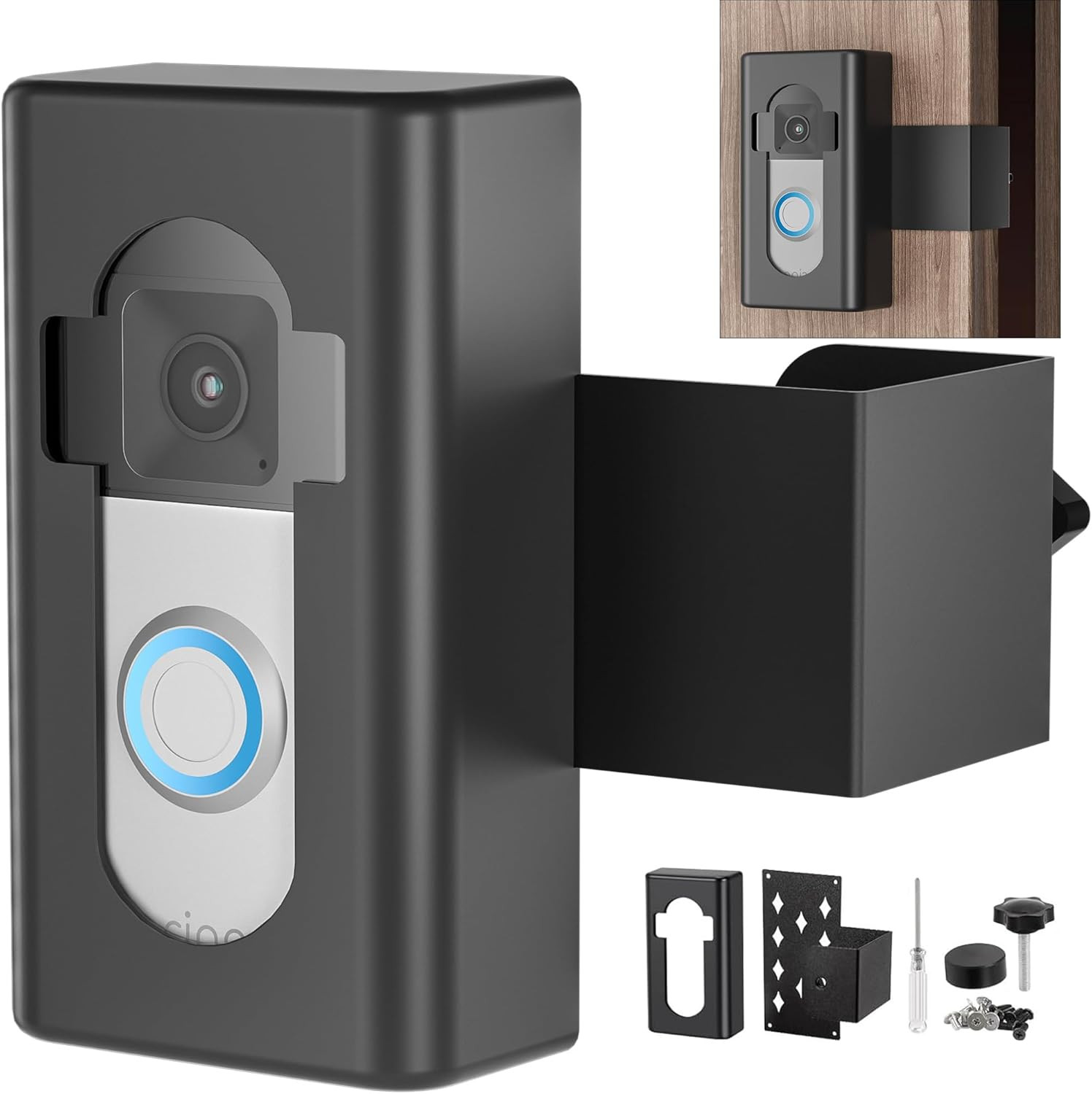 Anti Theft Video Doorbell Mount Bracket Holder Home Rentals 4/3/3 Plus 2021/2023