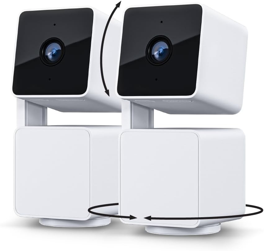 Alexa & Google Assistant Compatible Cam Pan v3, 2-Pack