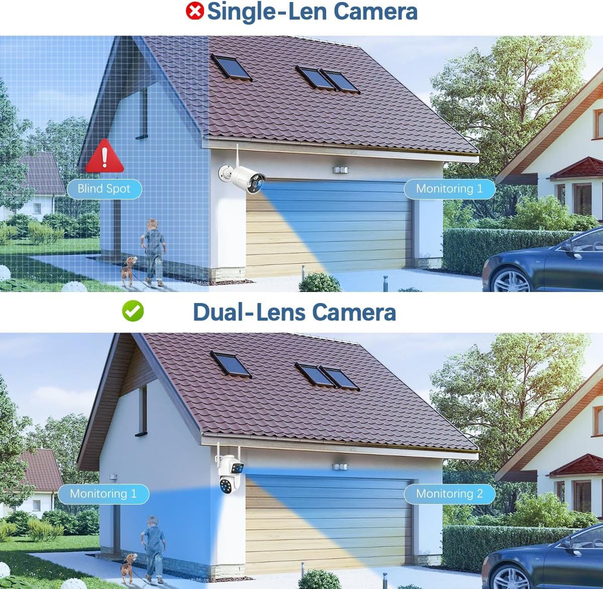 4MP Wireless Security Camera System Outdoor with Monitor 10CH CCTV Wifi NVR Kit