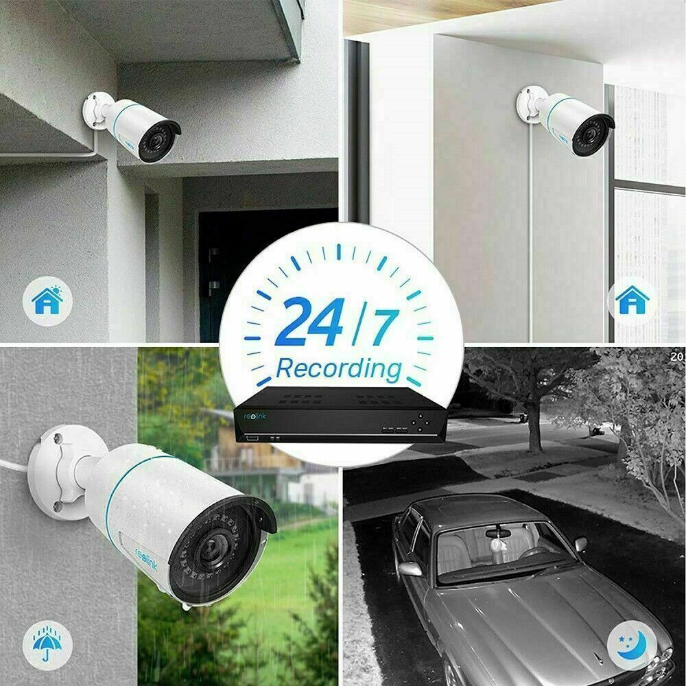 Reolink 5MP POE Security Camera System 8CH NVR Smart Detection Night Vision
