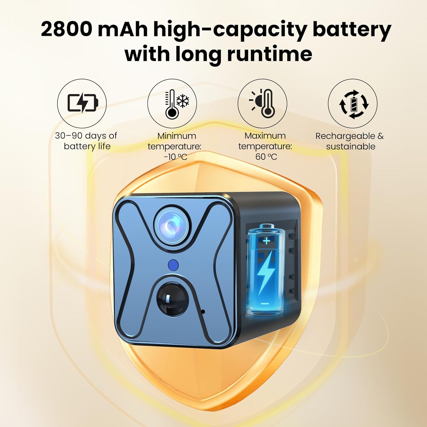 4K Mini Wireless Security Camera with AI Detection & 60 Days Battery Life