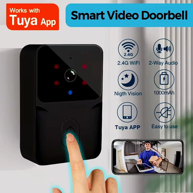 Smart Wireless WiFi Video Doorbell Phone Door Ring Intercom Security Camera Bell