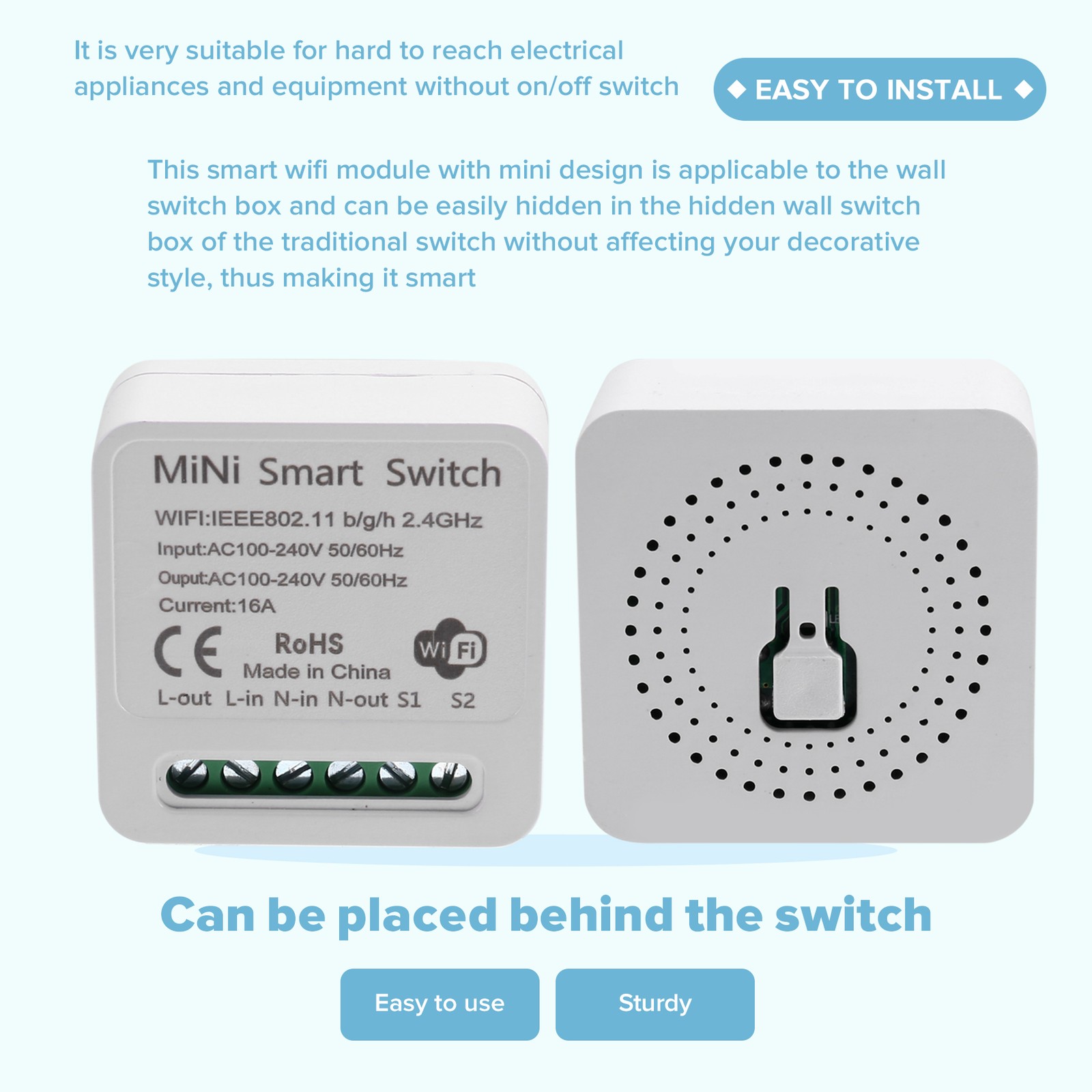 WiFi Relay , DIY Timer Light Module /Tuya Application, Remote Control F3Z1