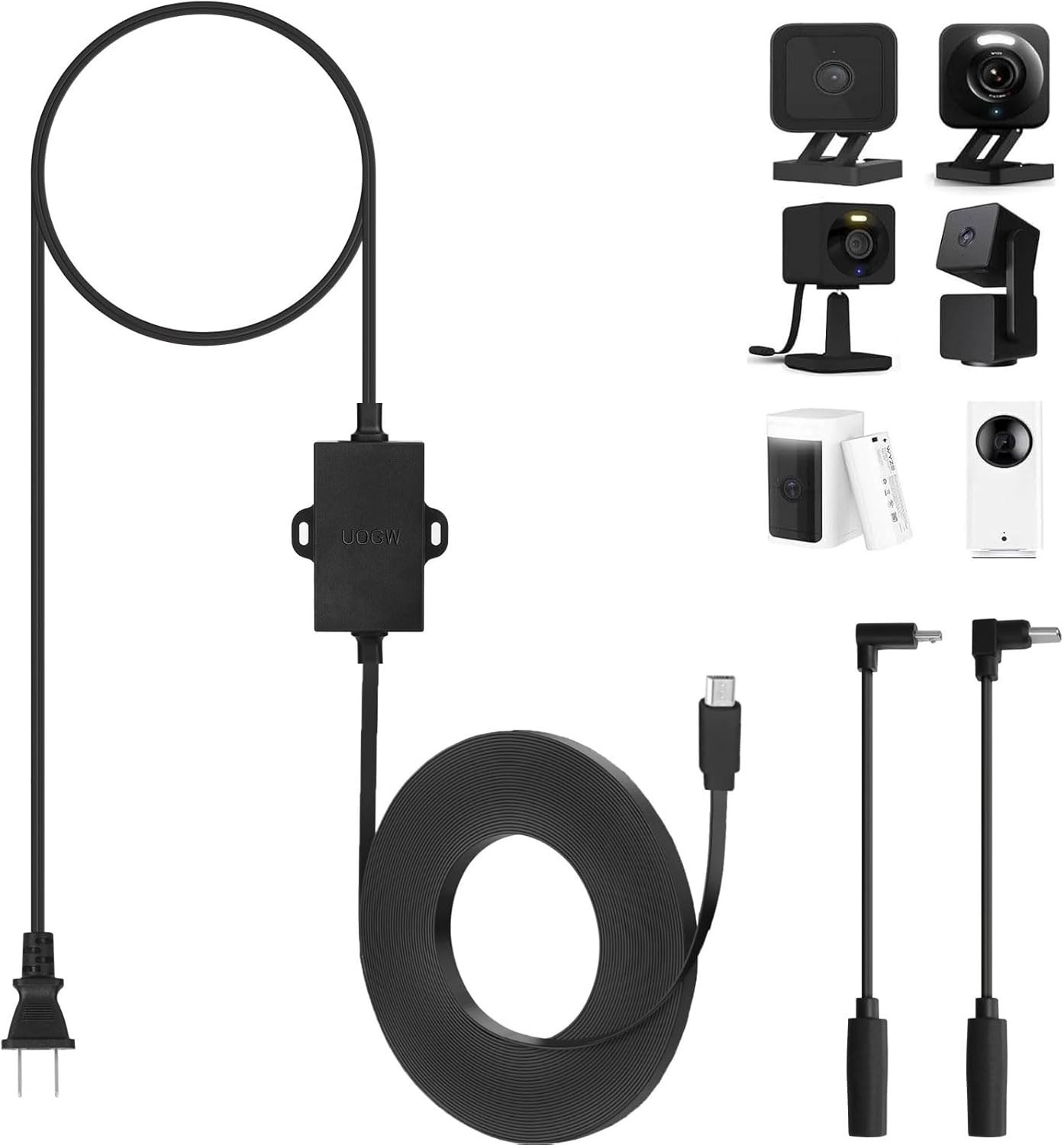 50Ft/15m Outdoor Power Adapter Compatible with Wyze Cam V4,Duo Cam Pan,WYZE P…