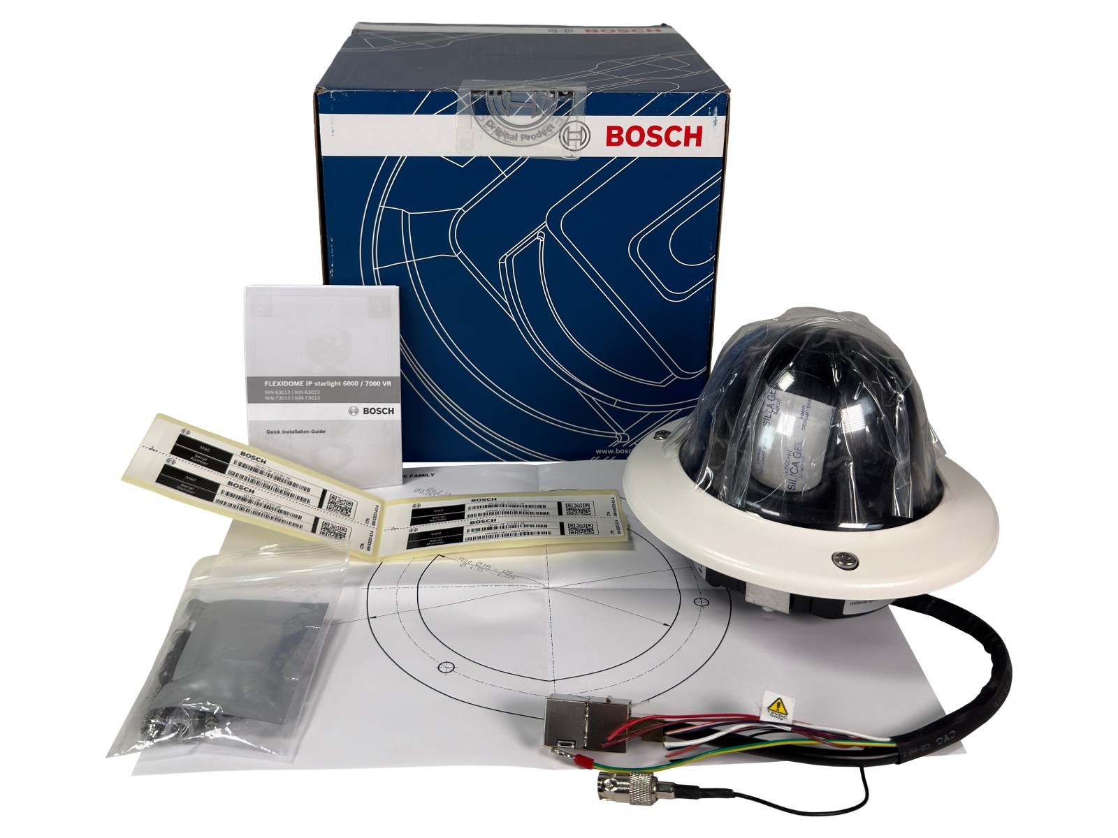 NEW Bosch Flexidome IP Starlight 6000 NIN-63023-A3-A 2MP HDR Security Camera