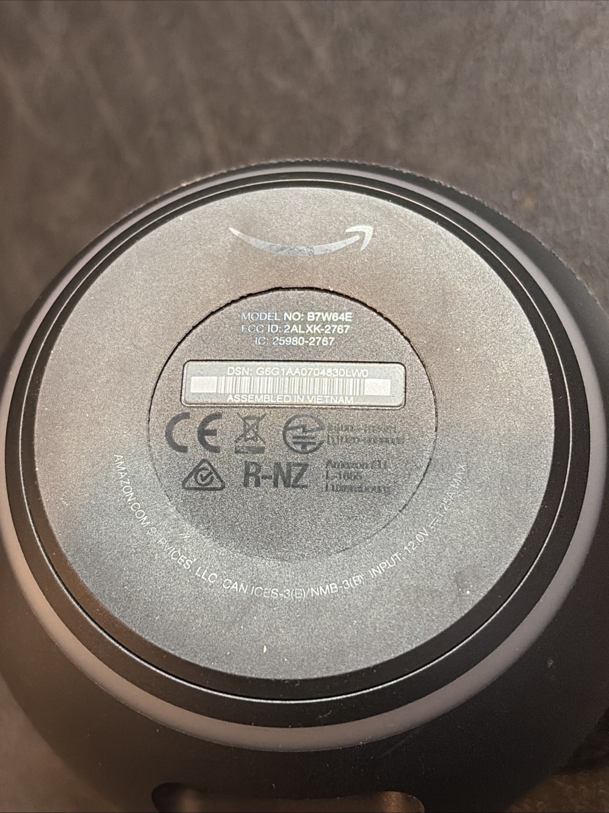 Amazon Echo Dot 4th Gen Smart Speaker Charcoal Model B7W64E