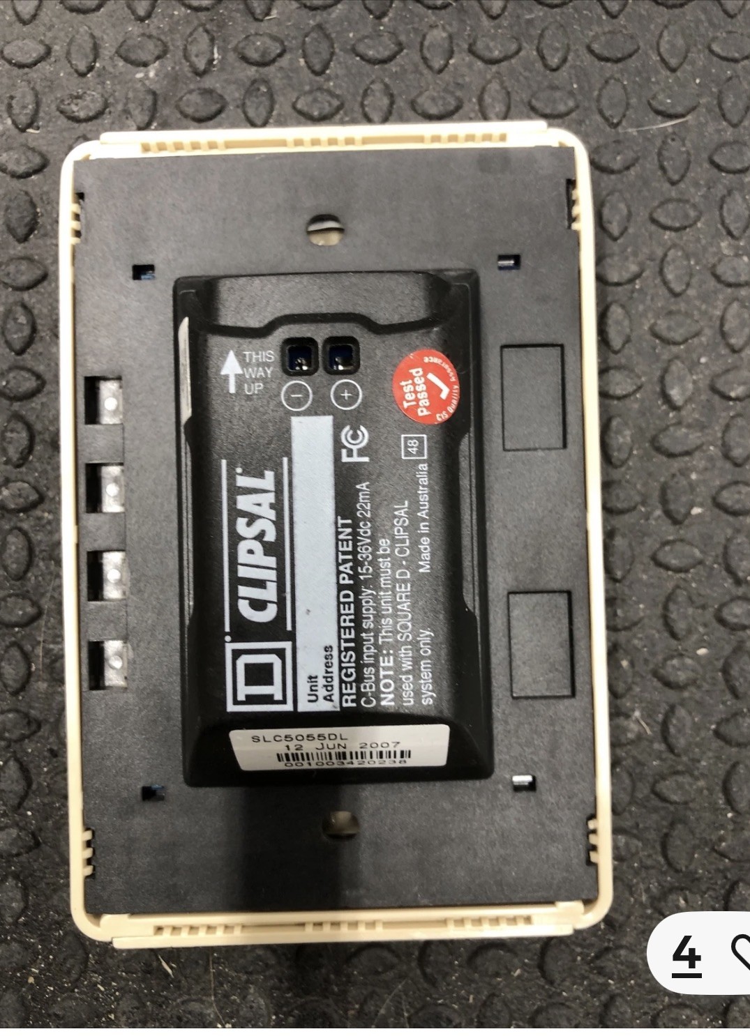 SLC5055DL Square D Clipsal 4 Button Neo DLT Keypad, Free Shipping!