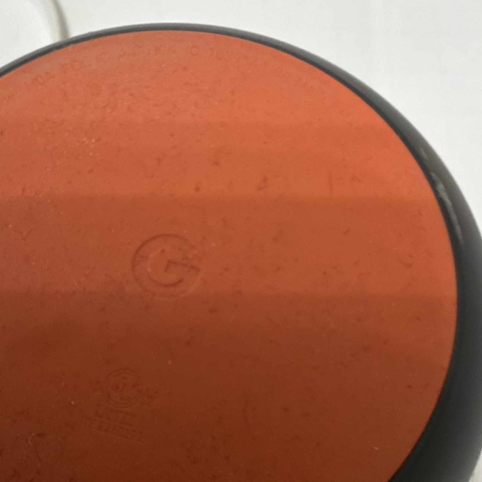 Google Home Mini Smart Speaker Orange/Black Wi-Fi w/ Power Adapter