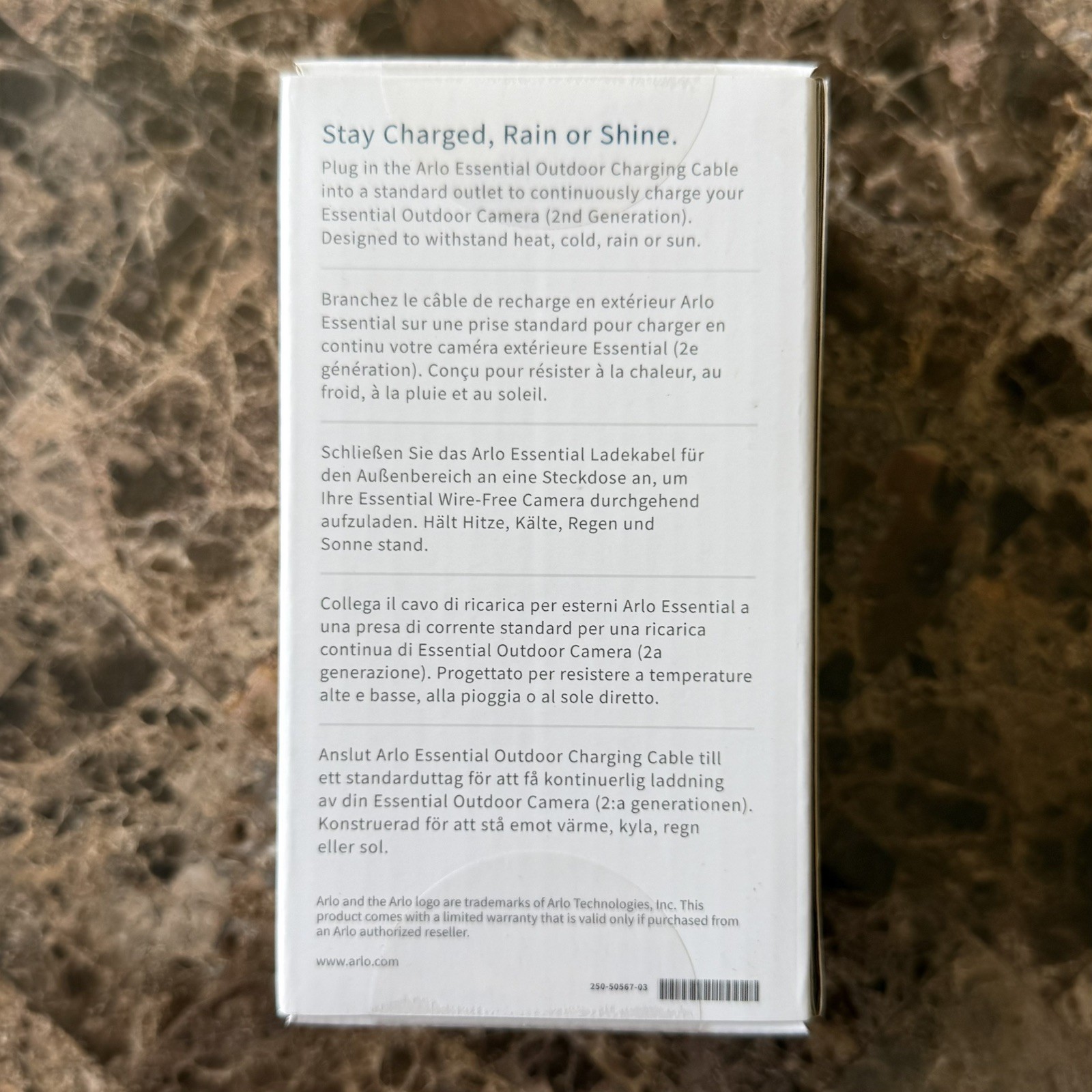 Arlo Outdoor Magnetic Charging Cable 25 Foot (BRAND NEW)