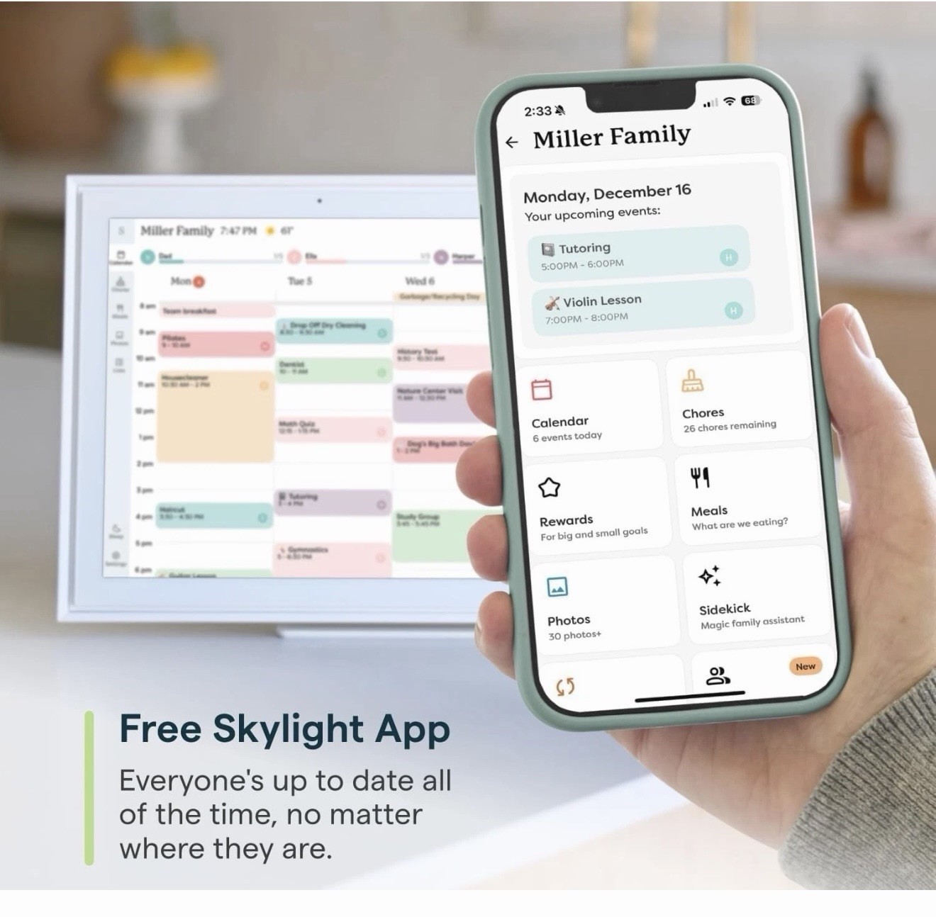 Skylight 15″ Smart Calendar Touchscreen Digital Family Planner Wall Display