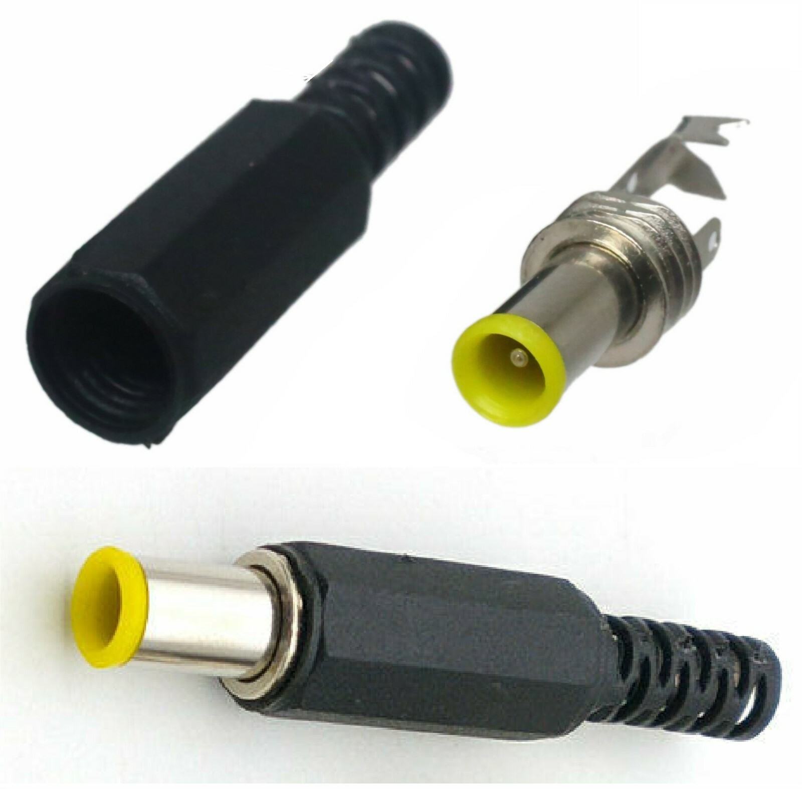 10 pcs 1.2mm x 6.0mm x 9mm Male DC Power Plug Socket Jack Connector Adapter