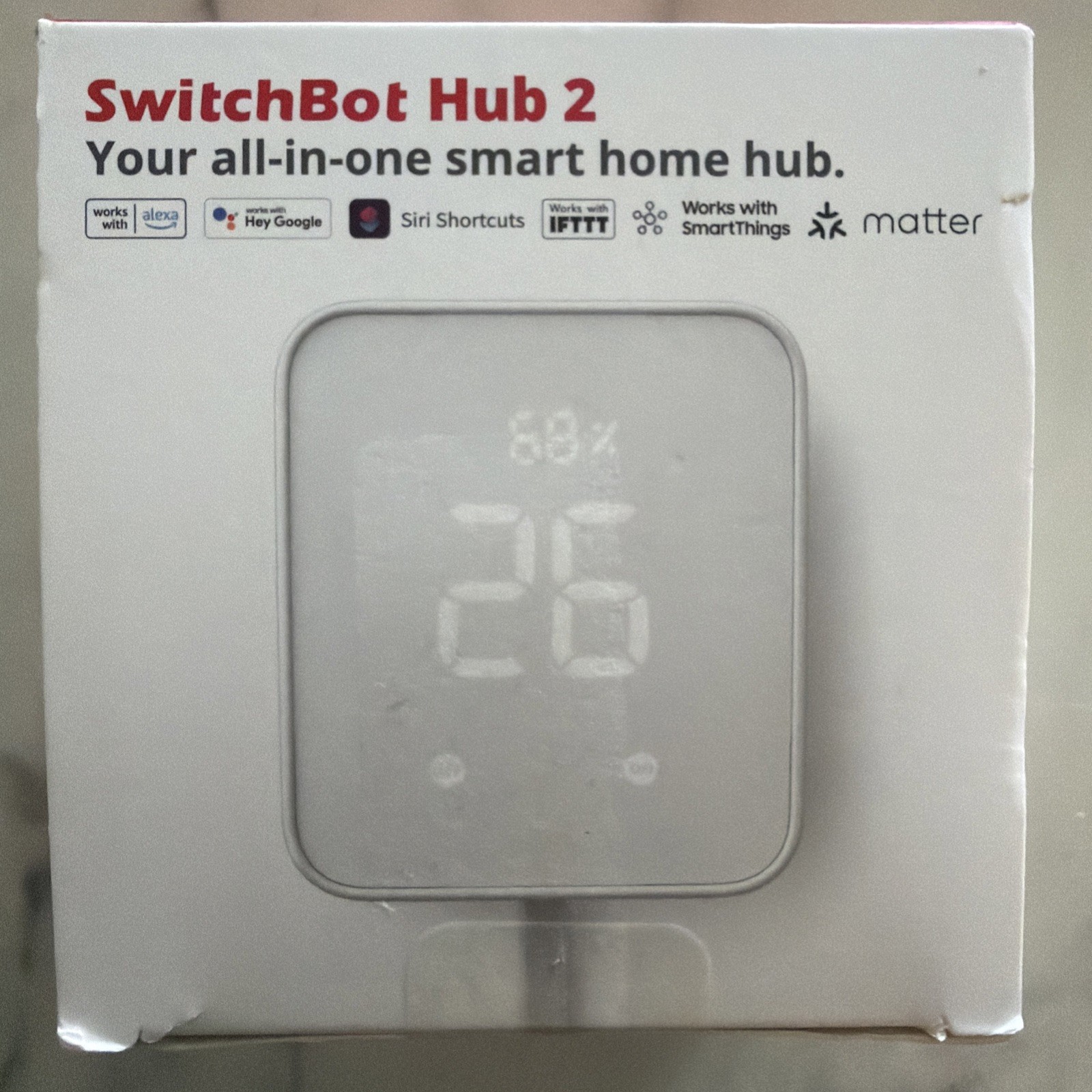 Switchbot Hub 2 (2nd Gen) Wifi Thermometer Hygrometer with 2.4GHz Wifi Support