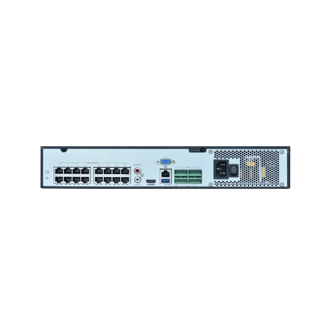 Uniview NVR504-16B-P16-IQ 16-Channel 16MP IA NVR Network Video Recorder (No HDD)