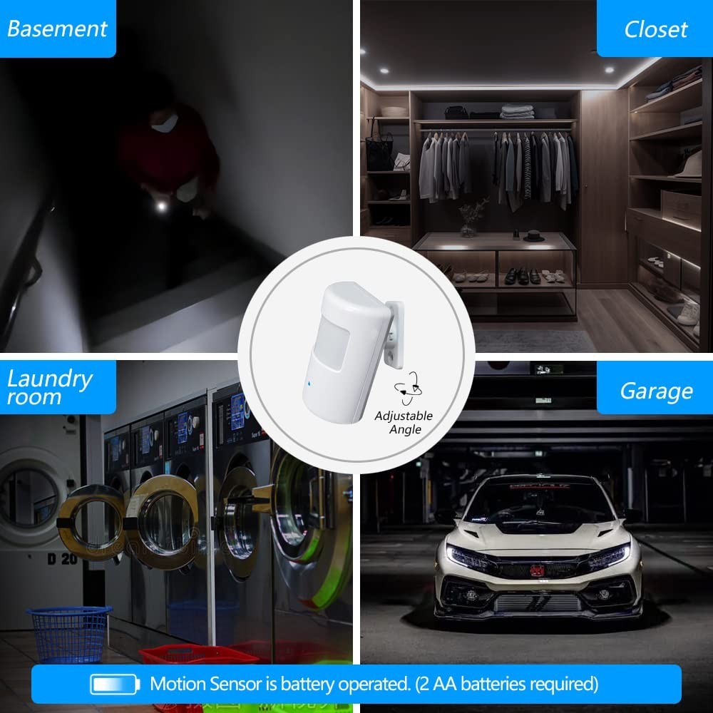 Wireless Motion Activated Light Control – Plug-in, 130 Ft Range, Adjustable Dete