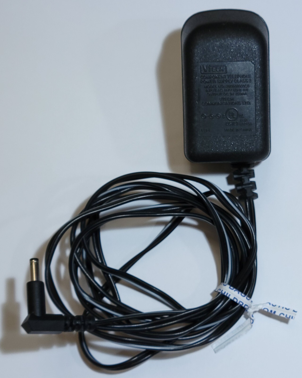 VTech Component Power Supply Class 2 280902003C0 117VAC 60Hz 4W 9VDC 200mA
