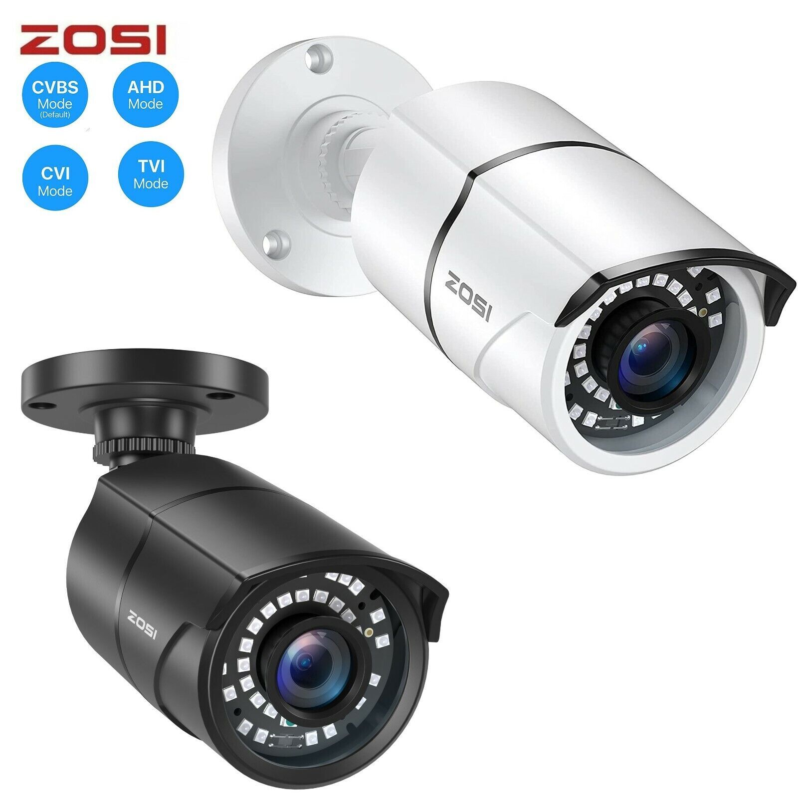 ZOSI HD 1080P 4in1 Outdoor 120ft Night Vision CCTV Bullet Security Camera System